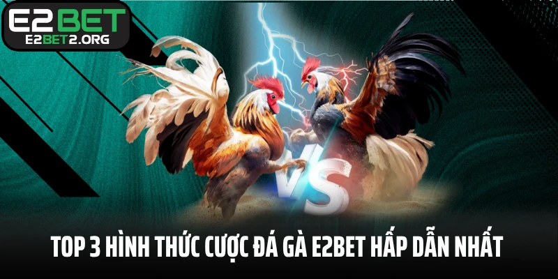 Top 3 hình thức cược đá gà E2BET hấp dẫn nhất nhà cái